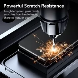 Samsung Galaxy S23+ (S23 Plus) üvegfólia- ESR kamera üvegfólia fekete kerettel/gyűrűvel-5