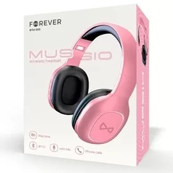 Forever BTH-505 - vezeték nélküli fejhallgató - pink Headset-5