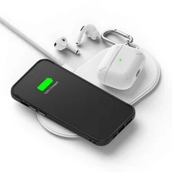 iPhone 12 mini Telefontok - Ringke Onyx Graffiti - fekete/mintás ütésálló hátlap tok-1
