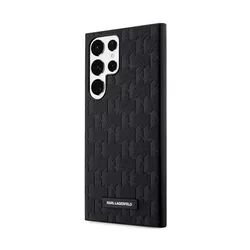 Samsung Galaxy S23 Ultra Telefontok - Karl Lagerfeld Saffiano Mono Metal Logo - fekete hátlap tok-1