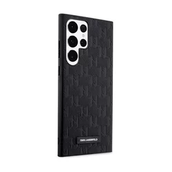 Samsung Galaxy S23 Ultra Telefontok - Karl Lagerfeld Saffiano Mono Metal Logo - fekete hátlap tok-4
