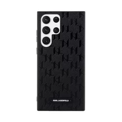 Samsung Galaxy S23 Ultra Telefontok - Karl Lagerfeld Saffiano Mono Metal Logo - fekete hátlap tok-6