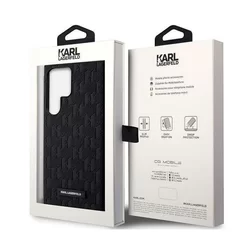 Samsung Galaxy S23 Ultra Telefontok - Karl Lagerfeld Saffiano Mono Metal Logo - fekete hátlap tok-7