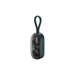 Remax TWS-15 Headset - zöld bluetooth headset, töltő tokkal csukló karpánttal-1