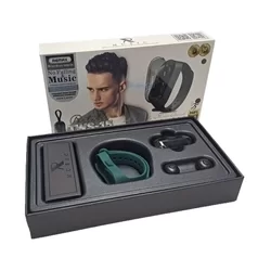 Remax TWS-15 Headset - zöld bluetooth headset, töltő tokkal csukló karpánttal-3