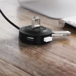 UGREEN CR106 HUB Adapter - 4xUSB porttal, fekete adapter-6