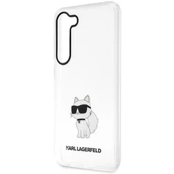 Samsung Galaxy S23 Telefontok - Karl Lagerfeld Ikonik Choupette - átlátszó műanyag hátlap tok-5