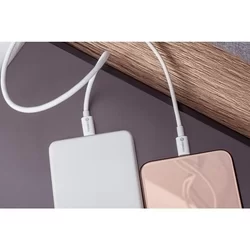 Forcell C339 kábel - Type-C (USB-C) / Type-C (USB-C) fehér kábel, 2m, 5A-3