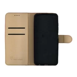 Honor Magic5 Lite 5G Telefontok - Tactical Field piros szilikon keretes könyvtok mágneses ráhajtófüllel-2