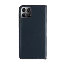 Honor X8a Telefontok - Tactical Field kék szilikon keretes könyvtok mágneses ráhajtófüllel-1