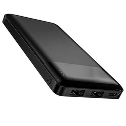 Hoco J72 Powerbank - fekete power bank 10000 mAh, LED kijelzővel-1