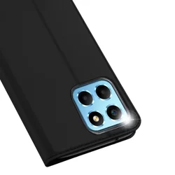 Honor X6 Telefontok - Dux Ducis fekete flipcover tok-2