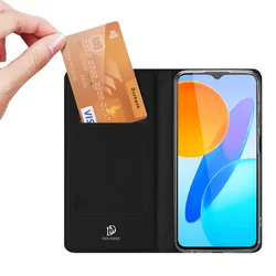 Honor X6 Telefontok - Dux Ducis fekete flipcover tok-5
