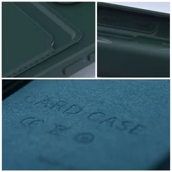Samsung Galaxy A34 5G Telefontok - Forcell Card - zöld kártyatartós szilikon hátlap tok-4