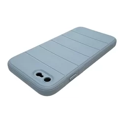 iPhone 7 / 8 Telefontok - Pastel Armor - szürkéskék szilikon hátlap tok-3