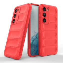 Samsung Galaxy S23 Telefontok - Pastel Armor - piros szilikon hátlap tok-5