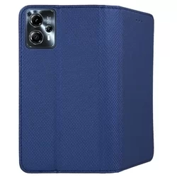 Motorola Moto G23 Telefontok - kék mágneses szilikon keretes könyvtok-2