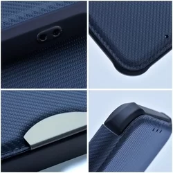 iPhone SE3 2022 Telefontok - Forcell Razor kék mágneses, ütésálló szilikon keretes könyvtok-2