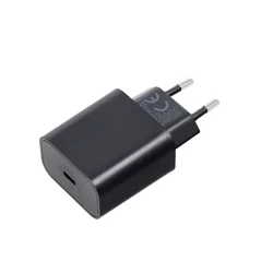 BlueStar Telefon töltő - Type-C (USB-C) fekete hálózati töltőfej, 25W/3A-1