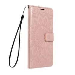 Samsung Galaxy A14 4G / LTE (A145) Telefontok - MEZZO mandala mintás rose gold mágneses szilikon keretes könyvtok-2
