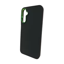 Samsung Galaxy A14 4G / LTE (A145) Telefontok - Frame - zöld műanyag hátlap tok, szilikon kerettel-1