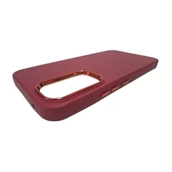 Samsung Galaxy A54 5G Telefontok - Frame - burgundy műanyag hátlap tok, szilikon kerettel-3