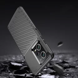 Xiaomi Redmi Note 12 Pro 5G Telefontok - Thunder fekete ütésálló szilikon hátlap tok-1