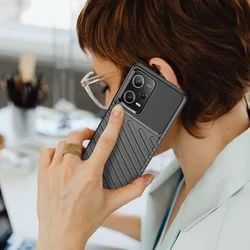 Xiaomi Redmi Note 12 Pro 5G Telefontok - Thunder fekete ütésálló szilikon hátlap tok-3
