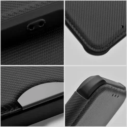 Samsung Galaxy A54 5G Telefontok - Forcell Razor - fekete mágneses, ütésálló szilikon keretes könyvtok-2