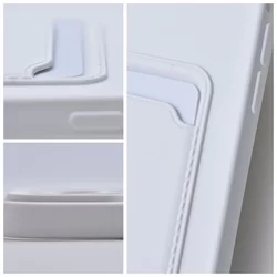 Xiaomi Redmi 12C Telefontok - Forcell Card - fehér kártyatartós szilikon hátlap tok-3