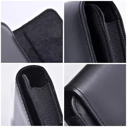 ROYAL Telefontok - fekete övre erősíthető univerzális bőr tok (16,5 × 8,5 × 1,5 cm)-4