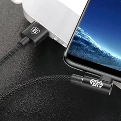 Szövet kábel: Baseus MVP - USB / MicroUSB fekete szövet kábel 2m (90 fokban elfordított csatlakozó véggel) 1,5A-4