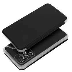 Samsung Galaxy A33 5G Telefontok - Slim BookCover fekete könyvtok, átlátszó ütésálló szilikon keretttel-1