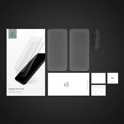 Samsung Galaxy A54 5G üvegfólia - TECH-PROTECT Supreme - 2 db üvegfólia + 1db fekete keretes kamera védőkeret-1