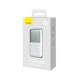 BASEUS Bipow Pro Powerbank - ezüst power bank 10000 mAh, LED kijelzővel-5