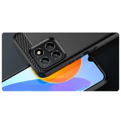 Telefontok Honor 70 Lite 5G - Carbon fekete szilikon tok-6