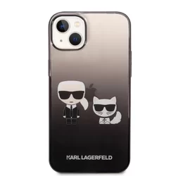 iPhone 14 Plus Telefontok - Karl Lagerfeld - K&C - fekete- átlátszó hátlap tok-5