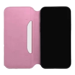 Xiaomi Redmi A2 Telefontok - Dual Pocket - pink mágneses átlátszó szilikon keretes könyvtok-2