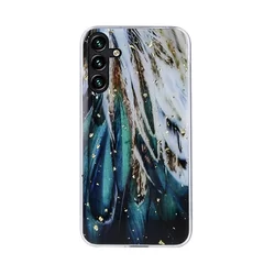 Samsung Galaxy A14 4G / LTE (A145) Telefontok - Gold Glam tollak - mintás műanyag hátlap tok, szilikon kerettel-1