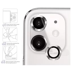 iPhone 12 kameralencse védőkeret - Metal - üveg-2