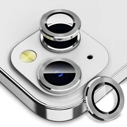 iPhone 14 - Metal kameralencse  védőkeret - üveg, kameralencse védőkeret-2
