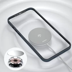 Dudao A12Pro Telefon töltő - fehér vezeték nélküli (Wireless) töltőpad 2A/15W + Type-C (USB-C) kábel-2