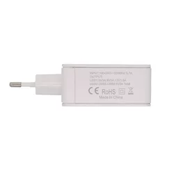 Rebeltec H410 Turbo Hálózati töltő - 4 USB porttal, hálózati gyors töltő, fehér, 3A-2