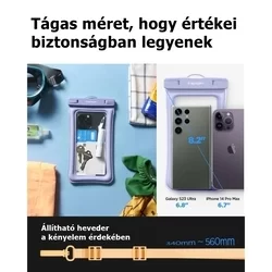 SPIGEN A610 Telefontok - szürkéskék vízálló tok (6,8 coll-ig)-1