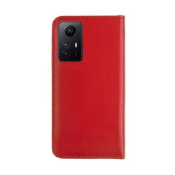 Xiaomi Redmi Note 12S Telefontok - Tactical Field piros szilikon keretes könyvtok mágneses ráhajtófüllel-1