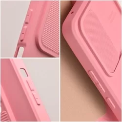 Samsung Galaxy A04s Telefontok - Slider csúsztatható kameravédős pink szilikon hátlap tok-3