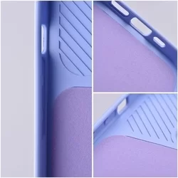 Xiaomi Redmi 10C Telefontok - Slider csúsztatható kameravédős kékeslila szilikon hátlap tok-1