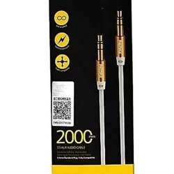 Remax RL-L200 fehér kábel 3.5mm jack-jack audio AUX kábel 2m-1