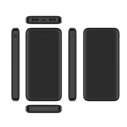 VEGER A10 Powerbank - fekete power bank 10000 mAh töltő, LED kijelzővel-1