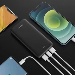 VEGER A10 Powerbank - fekete power bank 10000 mAh töltő, LED kijelzővel-3